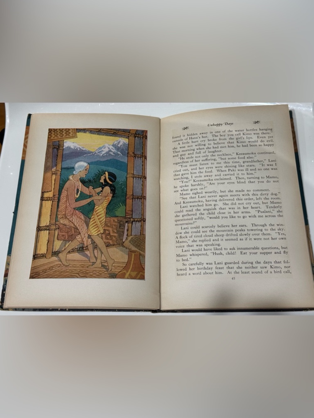 Vintage 1928 KIMO by Alice Cooper Bailey, Hawaii color illustrations HC book - Picture 12 of 16